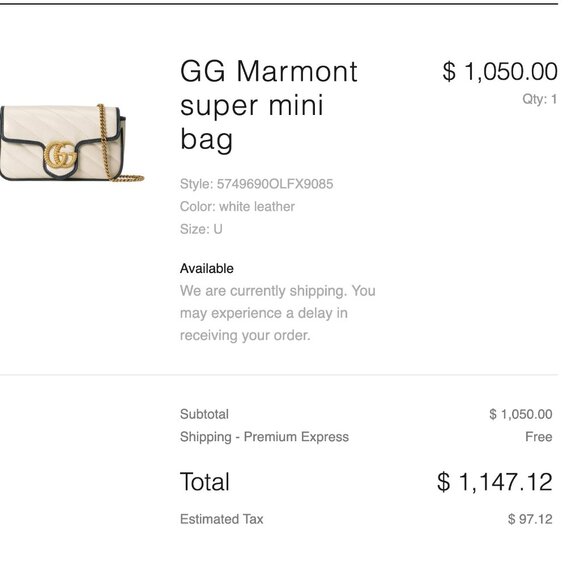 GG Marmont super mini bag - Picture 2 of 6